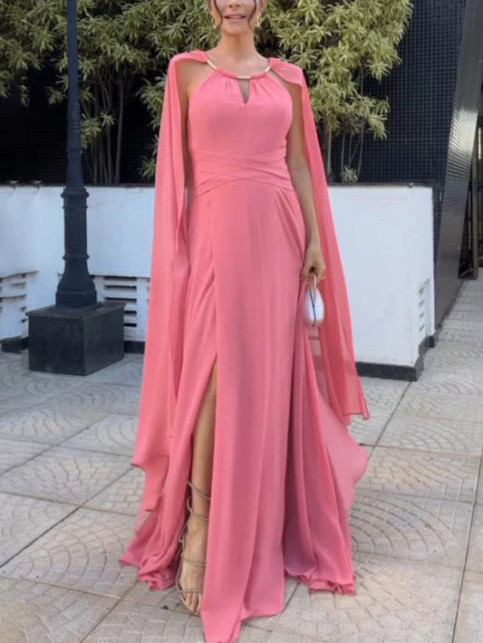 Asymmetric Slit Elegant Dress