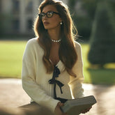 Tie-Front Knit Cardigan