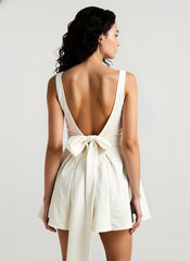 Sexy Backless Bow Tie Party Dress
