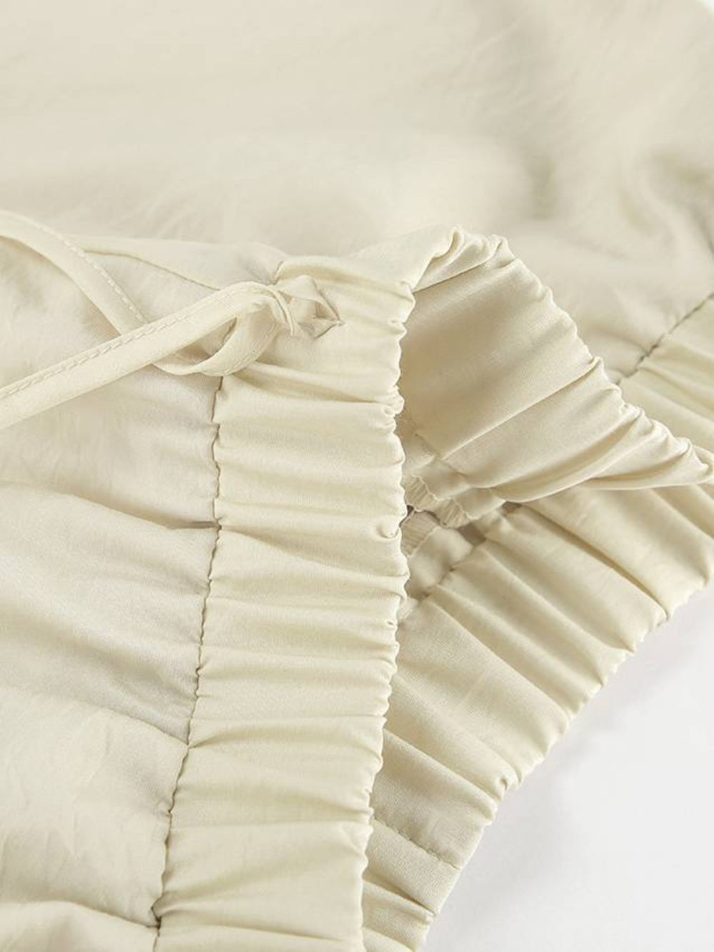 Ruffled V-Neck Top & Shorts Set