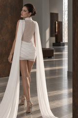 Halter Sexy Slit Sheer Mesh Mini Dress