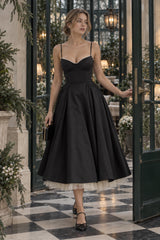 Maxi V-Neck Puff Party Dress