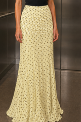 High Waist Polka Dot Hip Long Skirt