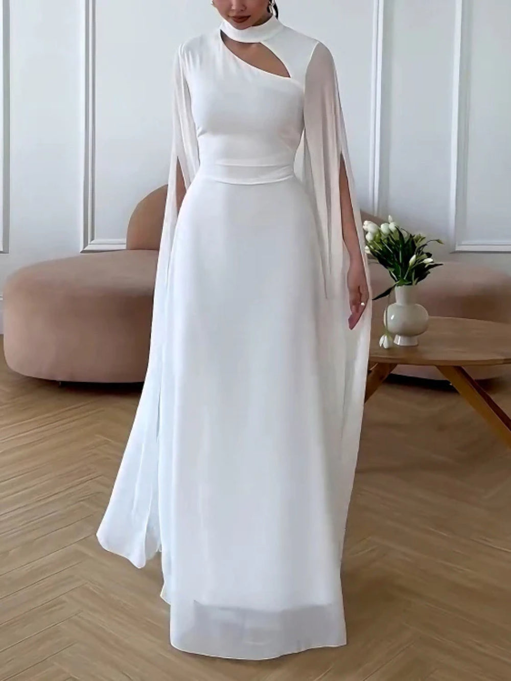 Long Sleeve Fitted Elegant Dress