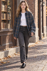 Men's Checkered Long Sleeve Button Shirt