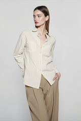 Pure Linen Textured Blouse
