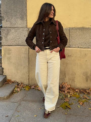 Lapel Single-Breasted Jacket