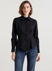 Luxe Tailored Collared Blouse