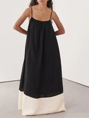 Sleeveless Strap Maxi Dress