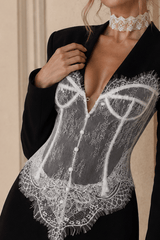 Elegant Lace Corset Coat