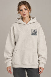 Vintage Graphic Loose Pullover Hoodie