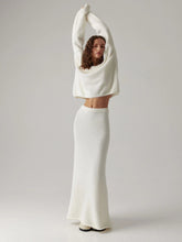 Imitation Mink Knitted Two-piece Set