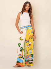 Beach Print Two Piece Pants