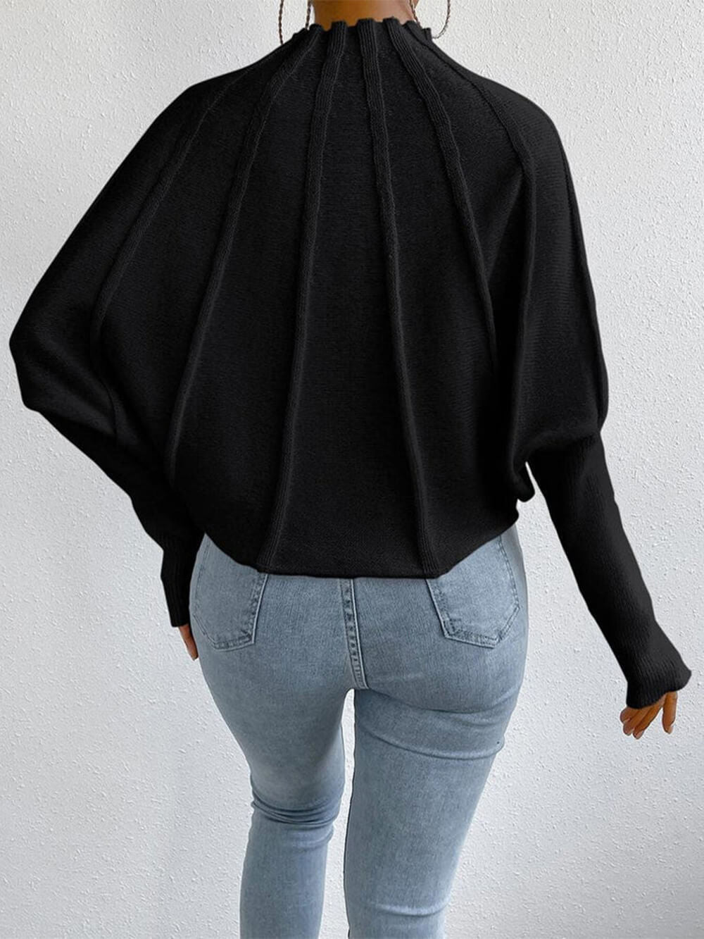 Dolman Sleeve Knit Sweater