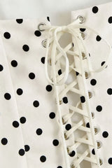 Polka Dot Square Neck Cami Mini Dress
