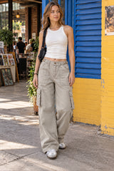 Vintage Multi Pocket Loose Straight Casual Cargo Pants