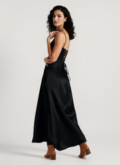 Elegant Cami Backless Maxi Party Dress
