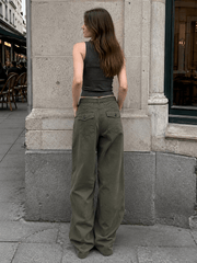 Vintage Draped Cuffed Cargo Pants