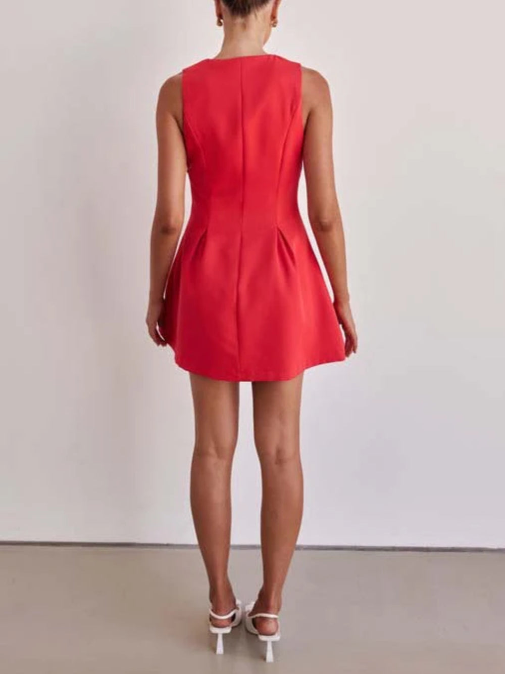 Stylish Solid Color Casual Fit Dress