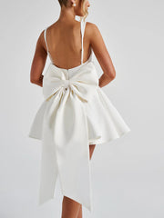 Backless Big Bow Cami Dress