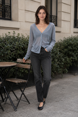 V-Neck Lightweight Knit Cardigan
