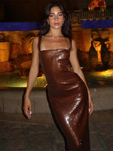 Square Neck Sleeveless Maxi Dress