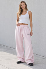 Elastic Waist Loose Fit Casual Pants
