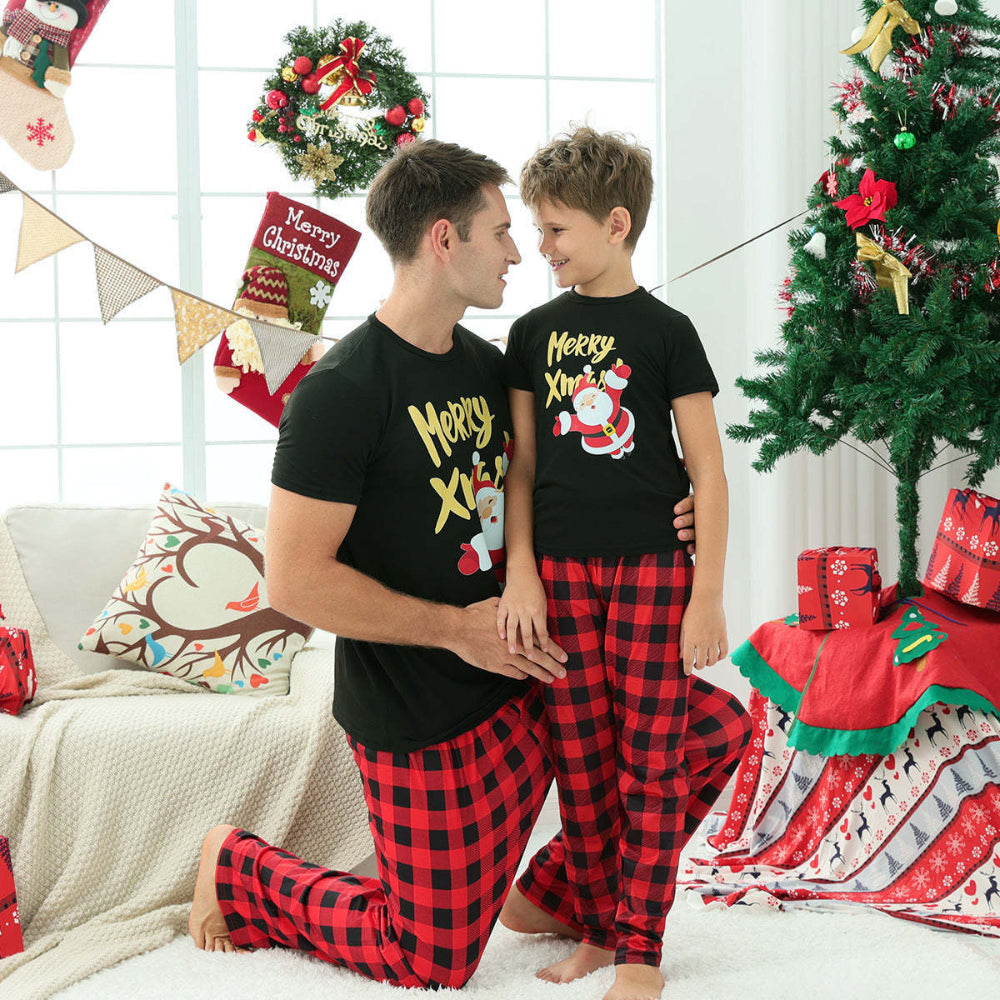 Red Plaid Family Pajama Set