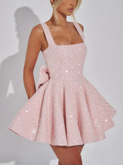 Elegant Big Bow Party Dress