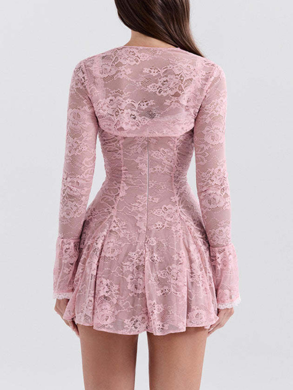 Vintage Elegant Sexy Lace Mini Dress