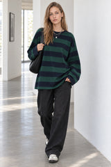 Stripe Long Grunge Arm Tee