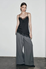 Lace Panel Adjustable Cami Top