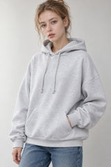 Solid Sequin Wing Graphic Relaxed Hoodie