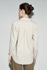 Pure Linen Textured Blouse