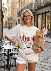 Cotton Fashion Trendy Loose Creative Print T-shirt
