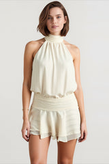 Yellow Stain Sling Midi Dress
