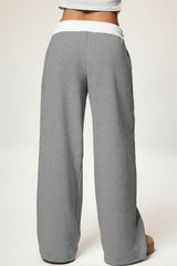 Drawstring Wide-Leg Sweatpants