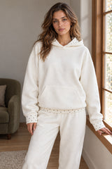 Loose Fit Polka Dot Printed Hoodie