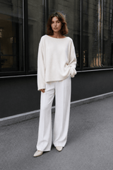 Backless Loose Fit Knit Blouse
