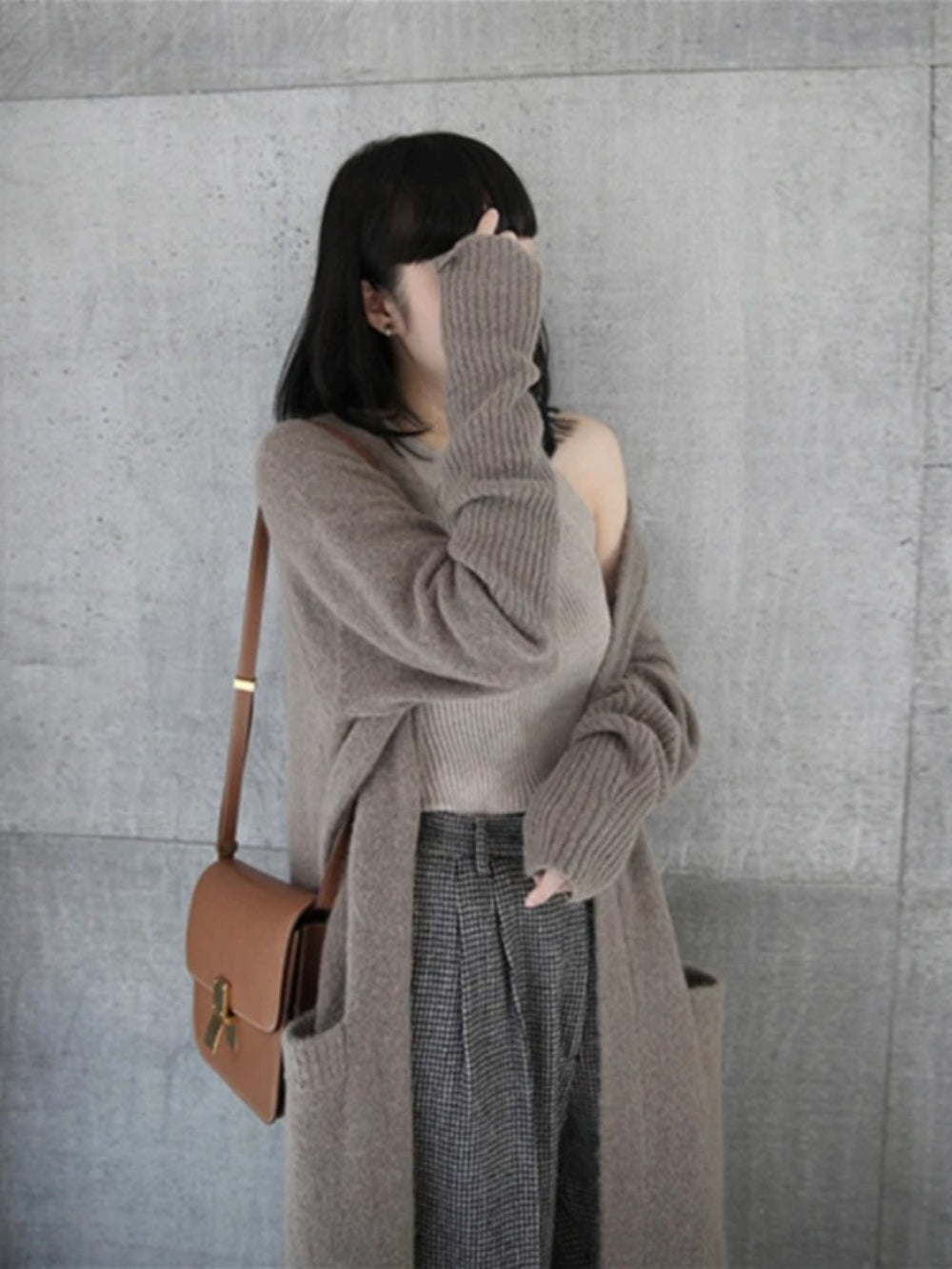 Thicken Knitted Long Cardigan