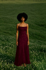 Backless Chiffon Maxi Dress