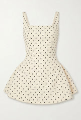 Polka Dot Square Neck Cami Mini Dress
