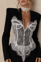 Elegant Lace Corset Coat