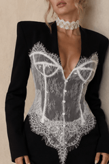 Elegant Lace Corset Coat