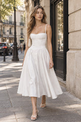 Elegant Vintage Satin Halter Maxi Prom Dress