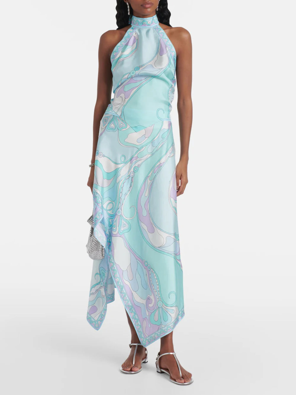 Psychedelic Swirl Print Skirt Set