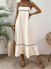 Cami Sweet Solid Color Tied Dress