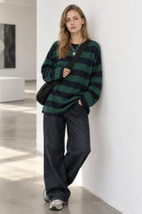 Stripe Long Grunge Arm Tee