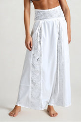 Boho Lace Patchwork Maxi Skirt