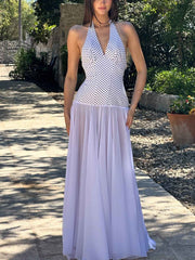 Sexy Halter Sweet & Spicy Maxi Dress